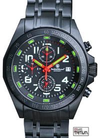 Smith and Wesson Ambassador Tritium Chronograph Black Titanium Wrist Watch